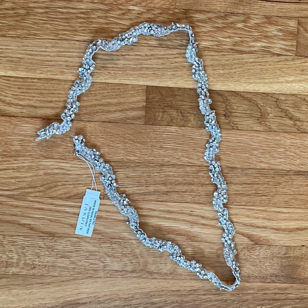 Anthropologie BHLDN Thin Bridal Belt - Glass Beaded